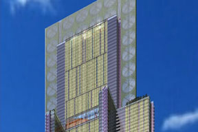 the 2020 tower with VIG facades